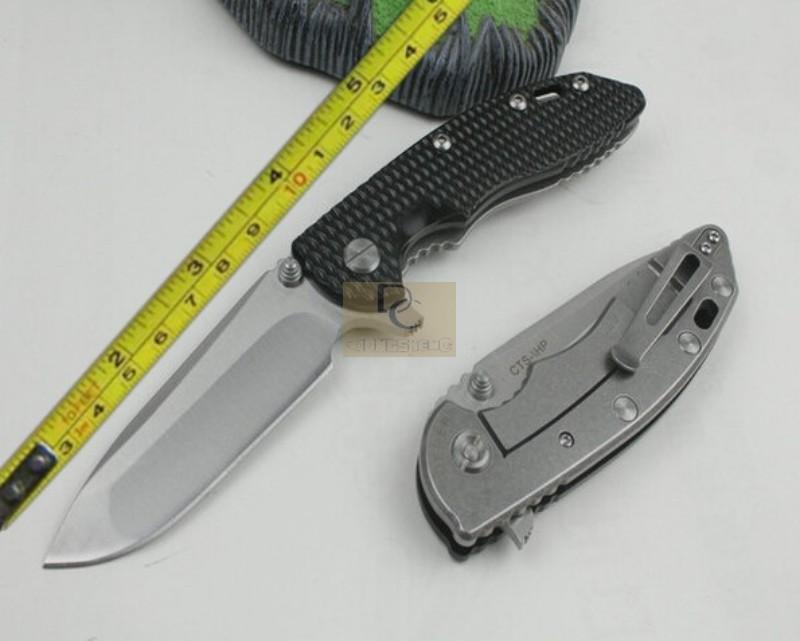 Rick Hinderer pocket knife CTS XM 18 440C Blade Gray aluminium stonewashed Handle folding knife Free