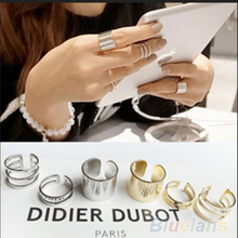 3Pcs Set Fashion Top Of Finger Over The Midi Tip Finger Above The Knuckle Open Ring