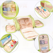 2015 Hot Sell High Quality Travel Hanging Cosmetic Bag Large Capacity Multifunction Foldable Makeup Bag Portable