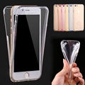 360 Degree Full Body Soft TPU Protective Phone Case For iPhone 5S 6 6S 7 Plus