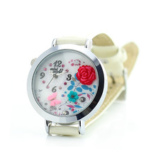 2015 Mini palabra de cuarzo DIY 3D de la mariposa Rose arcilla del polímero relojes mujeres Girl Dress reloj Brithday regalo del Festival MN021