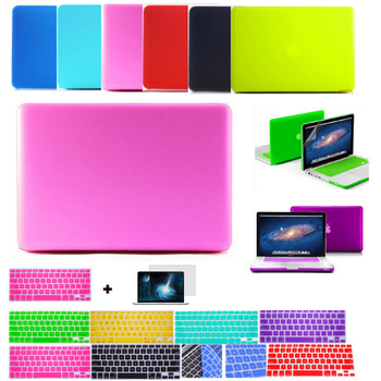 Глубокие цвета заморожено матирование протектор чехол для macbook pro 13 13 воздушный 11 13 + клавиатура кожи + экран протектор для mac книга
