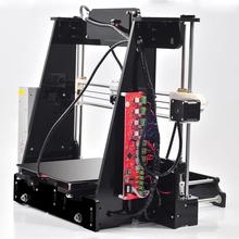 2016 High Quality Prusa i3 3d Printer DIY kit Black transparent color A8 High Precision Reprap