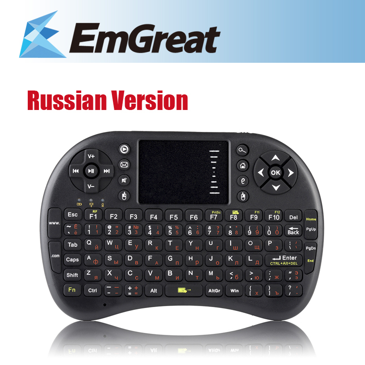 Russian Version 2.4G Mini Wireless Keyboard Fly Air Mouse Remote Contorl For PC Android TV BOX Computer P0020889 Free Shipping