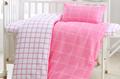 6 Color Combed Cotton Printing Baby Bedding Sets Safety Without Stimulation Sets Double sided Color Crib