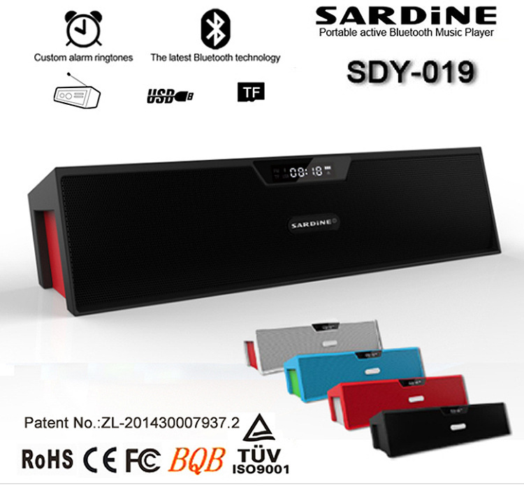 Big power sdy-019 Sardine Mini wireless Bluetooth Portable Speaker FM Radio Amplifier Box with mic free shipping Spain Russian Big power sdy-019 Sardine Mini wireless Bluetooth Portable Speaker FM Radio Amplifier Box with mic free shipping Spain Russian