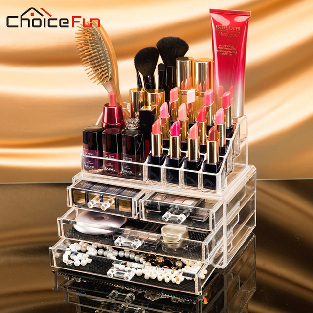 CHOICE FUN Макияж Организатор Коробка Для Хранения Акриловые Макияж Организатор Косметическая Организатор Макияж Ящики Хранения Организатор SF-1155
