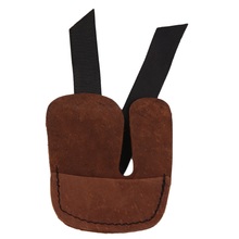 Durable Hunting Shooting Archery Bow Finger Protector Leather Finger Guard Tab shooting gloves New