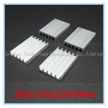 (200pcs/lot) 32x22x5mm Aluminum heatsink radiator for chip computer ‘s component heat dissipation