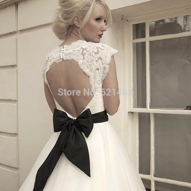 Petite tea length wedding dress