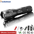 1Set XML T6 3000lm Adjustable Led Flashlight Led Torch Car Charger Battery Charger 1 18650 Rechargeable