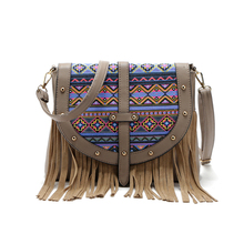 2016 pu leather Fringe tassel shoulder bag for women messenger bags sac a main femme de marque crossbody bag bolsas femininas