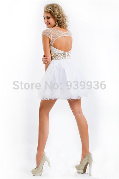 Cheap Tight White Homecoming Dresses - Holiday Dresses