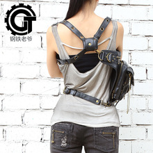 carteras mujer women bag Motor leg Outlaw Pack Thigh Holster Protected Purse Shoulder Backpack Purse thigh bag Steam punk bag