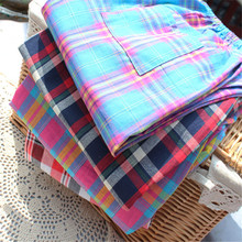Sleep Bottoms Women Spring And Autumn Women’s 100% Cotton Pajama Pants Thin Plaid Women’s Lounge>Sleep Bottoms