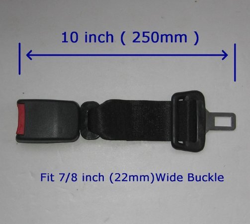 250 mm Seat Belt Extension Extender 22 mm 7 8 Wide Buckle free ship by airmail