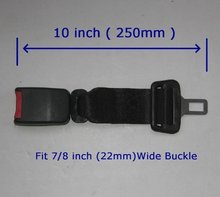 250 mm Seat Belt Extension Extender 22 mm( 7/8″) Wide Buckle free ship by airmail