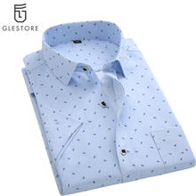 2016 Summer Fashion Men Shirt Short Sleeve Casual Social Male Dress Shirts Male Striped Shirt High Quality Camisa Masculina