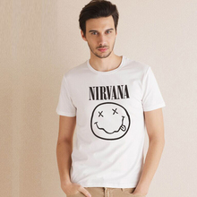 2015 New Mens Rock Band Tops Tees Short Sleeve t shirt Famous Rock Band Nirvana Printed Cotton t-shirt Men Designer Clothing