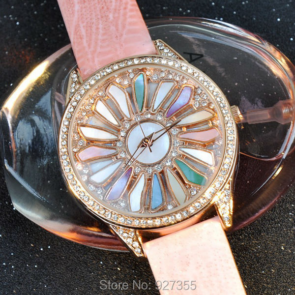 Women High Quality Watches Luxury Lady Wristwatches Genuine Leather Dress Watch Shell Women Quartz Watch Bracelet Gift Watches