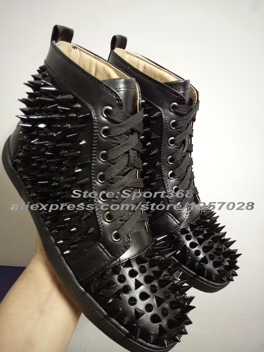 replica louboutin shoes for sale - mens black red bottom shoes