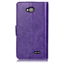 Leather slot wallet flip Cover Case For LG Optimus L70 Top Quality Crazy Ma Stripe Phone