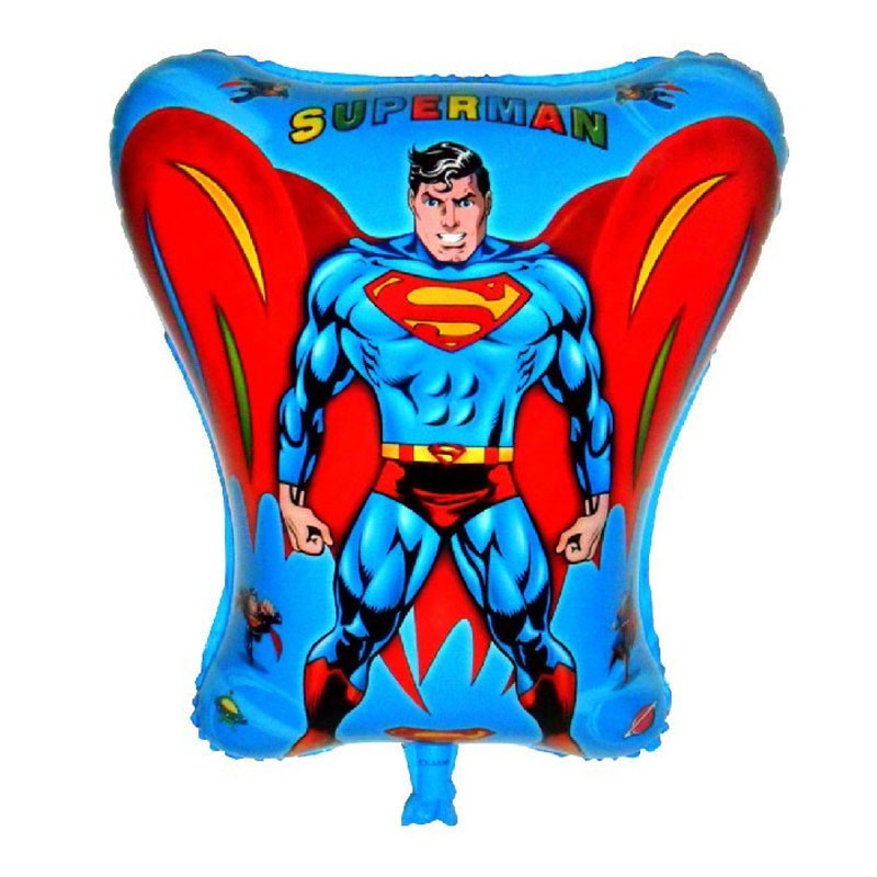 44.5 x fifty four cm tremendous hero alliance tremendous man shaped comic strip foil helium mylar superman balloons