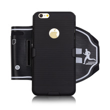 Newest Hybrid Combo 2in1 Shockproof Armor Case Adjustable Running Sport GYM Bag Case for Apple iphone 6 6s 4.7″