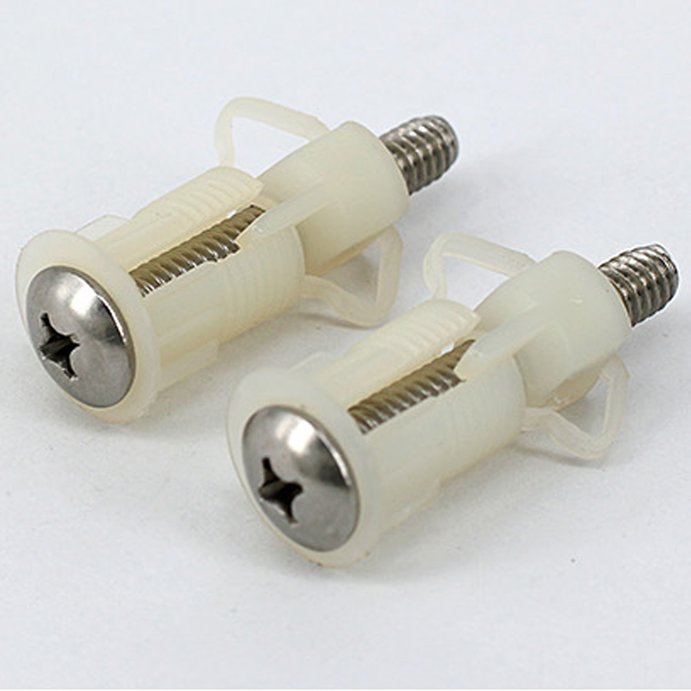 Toilet Seat Hinges Commode Cover Screw Well Nuts Blind Hole Fixings