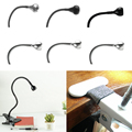 1PC Clip on Lighting Cats Beside Bed Desk Table Night Light Lamp Book Light Flexible Luminaria