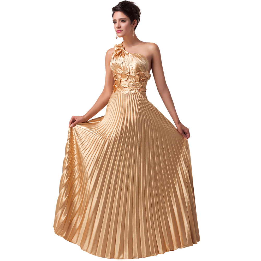 The Most Beautiful Luxury Designer Long Golden Evening Dresses One