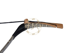 35lbs White Cobra Snakeskin recurve bow handmade wooden shooting long bow and arrow archery hunting Sport