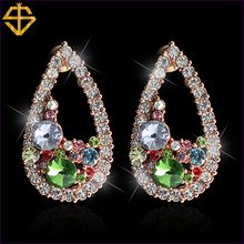SI Hot Sale Brincos Fashion Jewelry Hollow Water Drop Earrings Vintage 18K Gold Earrings for Women