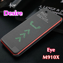 Slim Dot Bag Smart Auto Sleep Wake View Shell Soft Silicone Original Leather Case Flip Cover Shockproof For HTC Desire Eye M910X
