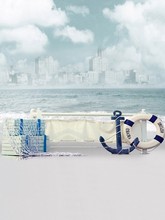 The new background cloth wedding theme wedding photography studio photos background white sea scenery background paper 1615