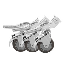 Meking 360 Degree Swivel Photo Studio Caster Locking Wheel with Brake Lock for Light Stands Boom or Other Photo Studio Equipment