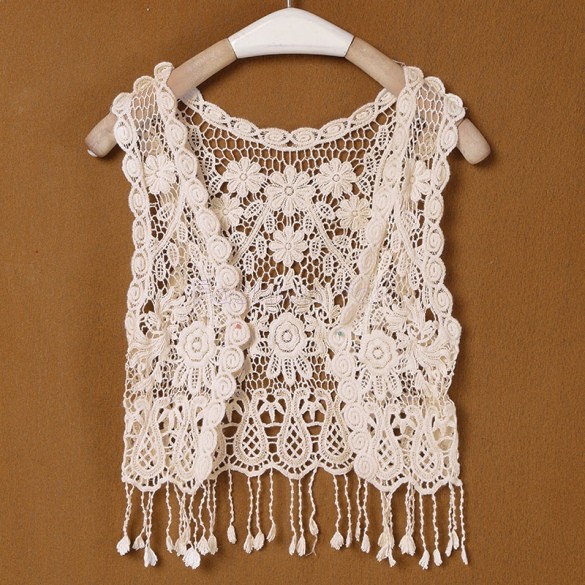 Blusa Feminina Free Crochet Lace Shawl Patterns Hollow Out ...