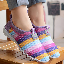 Women Shoes Casual Autumn Summer 2015 Fashion Ladies Breathable Beach Mesh Walking Shoes Platform chaussure femme