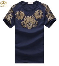 Plus Size Summer Style Floral T Shirt Men 5XL Sport Hip hop T Shirt Short Sleeve