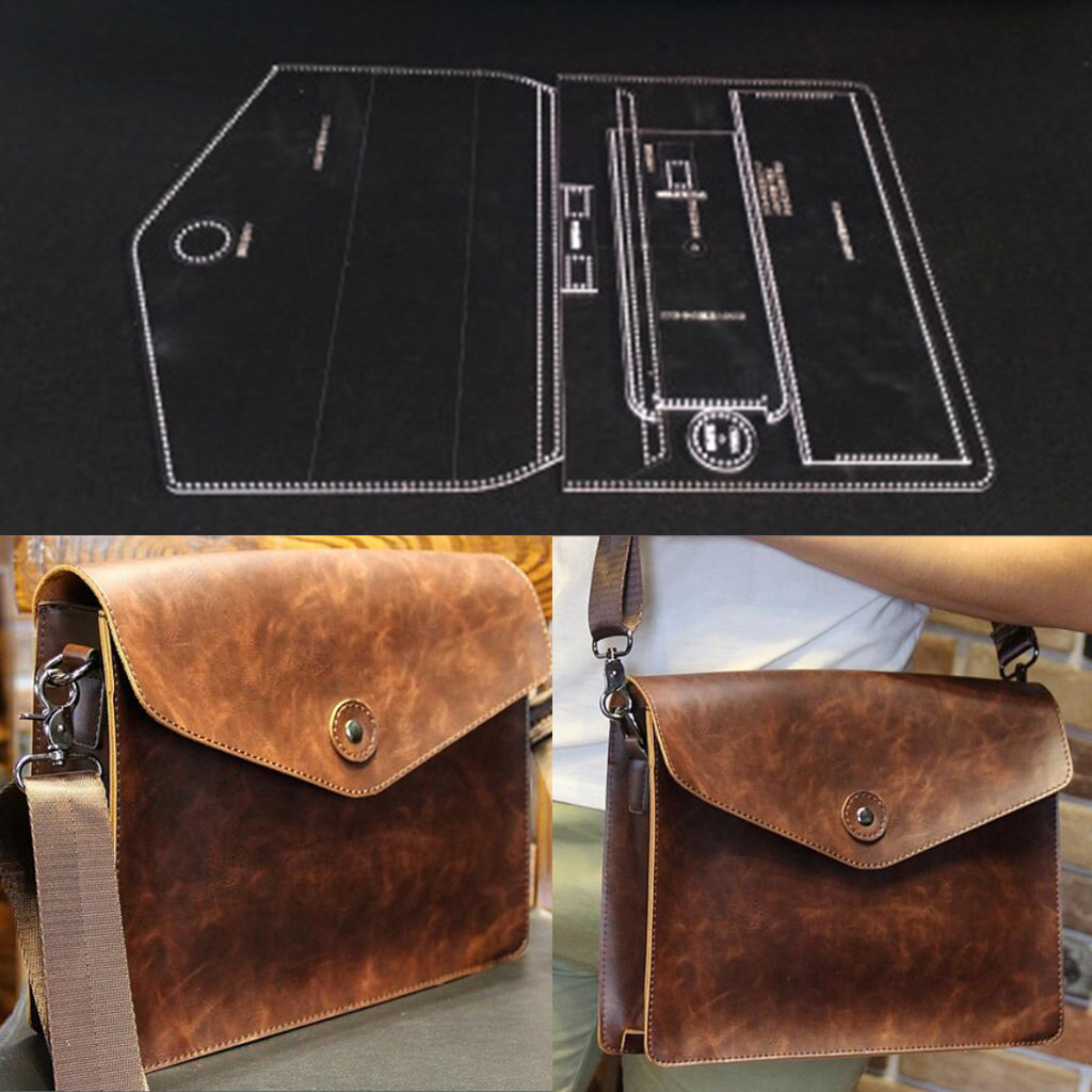 6Pcs Leather Acrylic Crossbody Bag handbag Pattern Stencil Template Tool set 