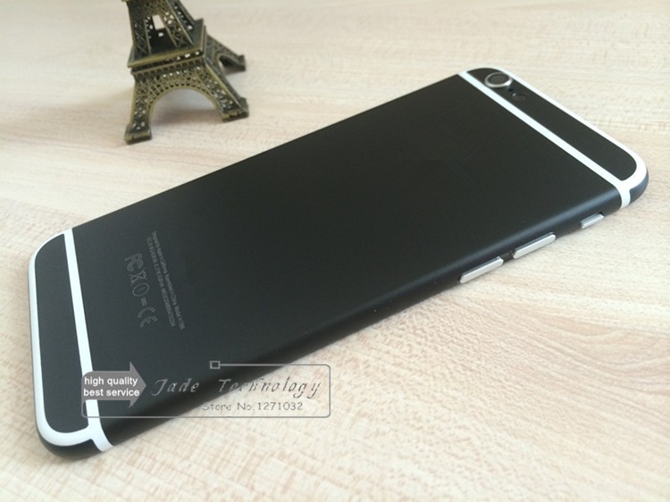 iphone 6 black houisng with white strip color 009
