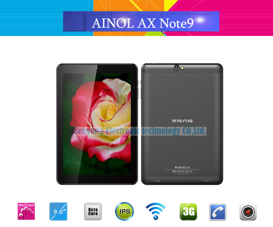 Original Ainol AX Note9 Sprak Octa core 9 IPS 1920x1200 Android 4 4 Tablet PC 1
