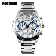 SKMEI Men Watches Top Brand Luxury Watches Military Chronograph 6 Hands 24 Hours Men Stainless steel Watches Relogio Masculino