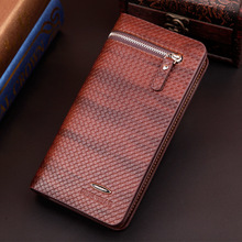New Arrival Business PU Leather Men Wallets Long Desinger High Quality Zipper Bag Phone Wallets Hand