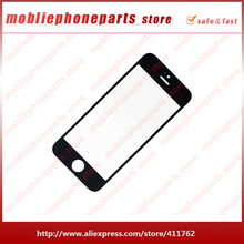 Free Shipping Original Black Front Tempered Glass For iPhone 5S Mobilephone Parts 20PCS/LOT