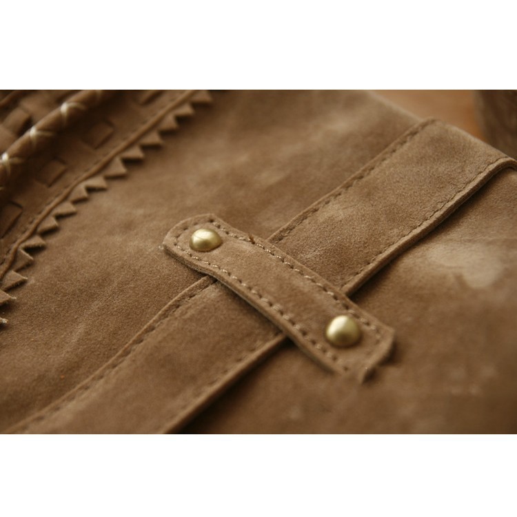 Wholesale Bohemian Style Women Boho Bag Tassel Designer Nubuck Leather Crossbody Fringe Handbags ...