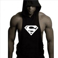 Men Tank Top Bodybuilding Stringer Hoodies Sleeveless Singlets Gym Shark Skull Shirt Clothing Academia Sexy basketball jersey