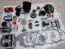 80cc Big Bore Kit Performance Cam CDI Coil Variator Carburetor GY6 139QMB 47mm