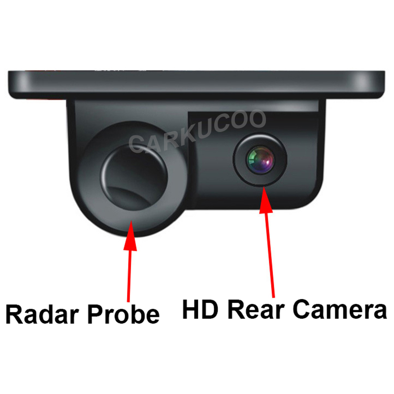 Automobiles Parktronic 2 In1 Car Video Parking Sensor Parking Sensors Black Sensors Reversing Radar Rear View Camera Waterproof