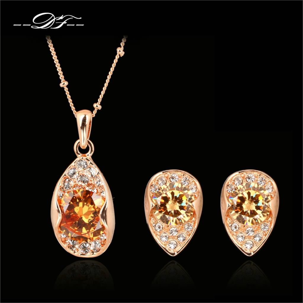 Buy Dfs026 Water Drop Big Crystal Necklaces And Pendants